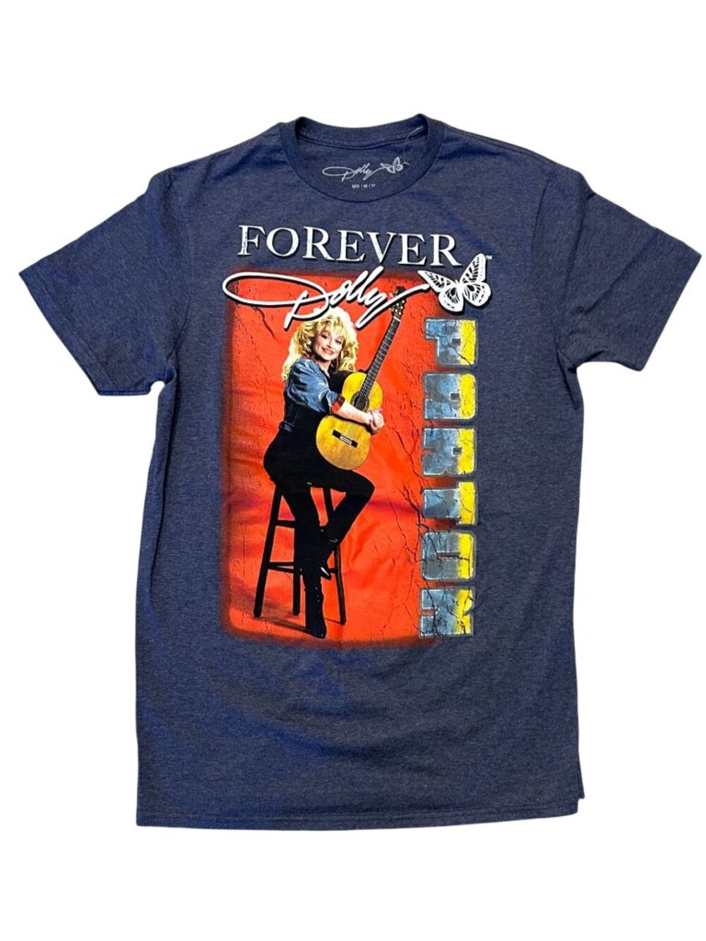 Forever Dolly Parton Graphic Tee – Heathered Blue – Women’s Medium – NWOT